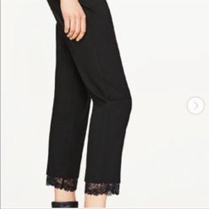 ❤️❤️NWOT pants with lace accents